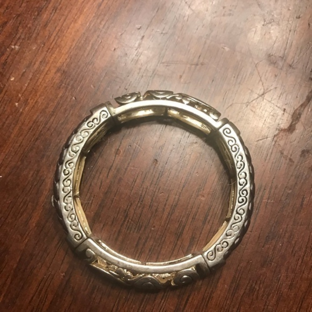 💛Brown and gold bangle bracelet